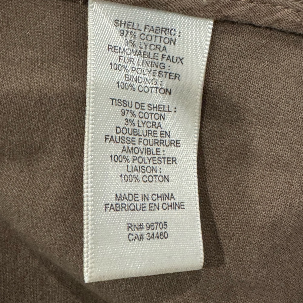 La Vie Women's Brown Sherpa-Lined Utility Jacket - Picture 8 of 9